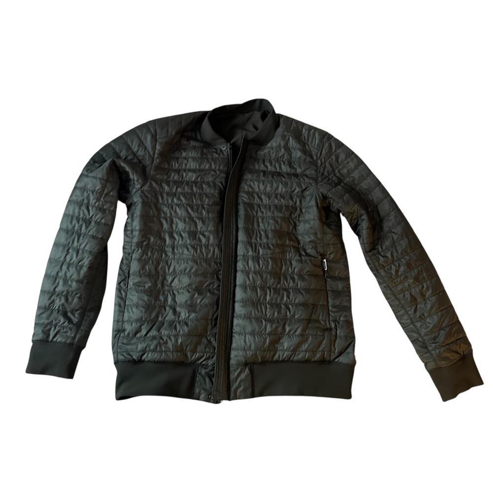 Lululemon Switch Over Bomber Jacket Dark Olive Mens Small - Picture 7 of 15